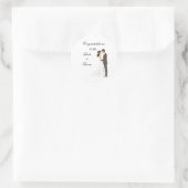 Félicitations aux mariés Autocollant (Sac)