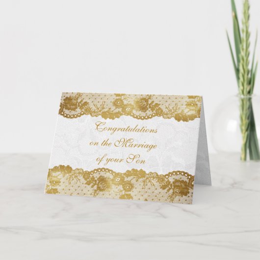 Félicitations aux parents de la mariée Carte de vo (Devant)