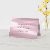 Félicitations aux parents de la mariée Carte de vo (Fleur jaune)