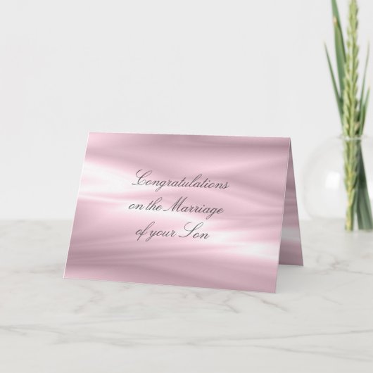 Félicitations aux parents de la mariée Carte de vo (Devant)