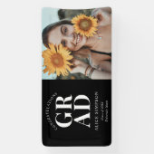 Félicitations Bannière Chic Photo Graduation (Verticale)