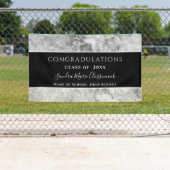 Félicitations Bannière de graduation en cristal no (En situation)