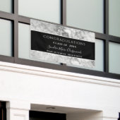 Félicitations Bannière de graduation en cristal no (Bâtiment extérieur)