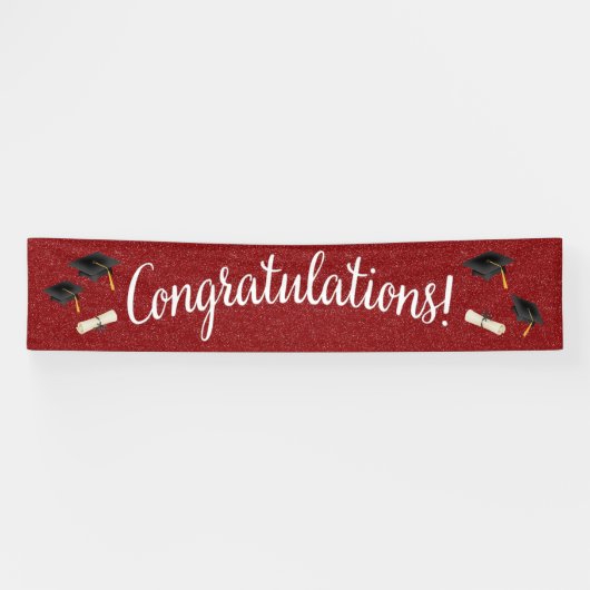 Félicitations Bannière de remise de diplômes / Tou (Horizontal)