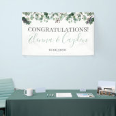 Félicitations Bannière de verdure Décoration Maria (Salon professionnel)