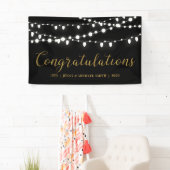 Félicitations Bannière du Mariage Anniversaire (En situation)