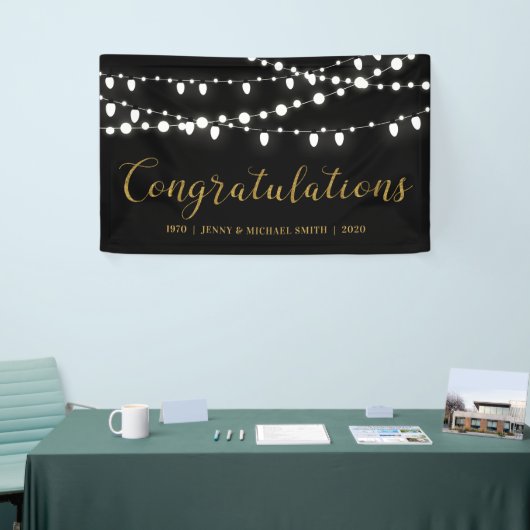 Félicitations Bannière du Mariage Anniversaire (Salon professionnel)