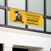 Félicitations Bannière sur mesure Graduate Jaune (Bâtiment extérieur)