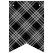 Félicitations Black Plaid Bannière Bunting (Deuxième drapeau)