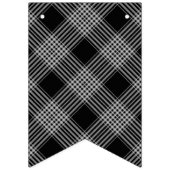 Félicitations Black Plaid Bannière Bunting (Troisième drapeau)