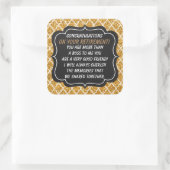 Félicitations Boss autocollant de retraite amusant (Sac)