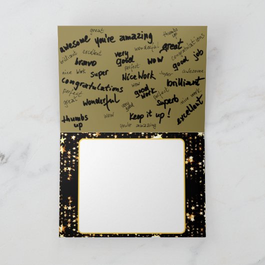 Félicitations ! carte (Intérieur)