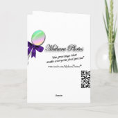 Félicitations Carte bébé - personnaliser (Dos)