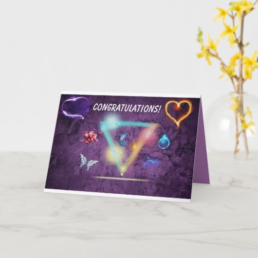 Félicitations, carte bien faite (Fleur jaune)