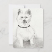 Félicitations carte blanche (Devant)