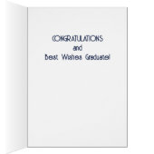 Félicitations ! Carte de diplôme personnalisée (Intérieur (Droit))