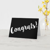 Félicitations ! Carte de félicitations contemporai (Fleur jaune)