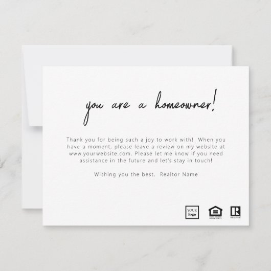 Félicitations Carte de fermeture de la poste du pr (Dos)