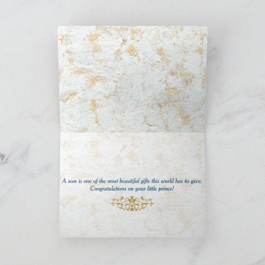 Félicitations| Carte de Fête pour l'Arrivée de Béb (Intérieur)