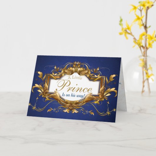 Félicitations| Carte de Fête Prénatale pour un Pri (Fleur jaune)