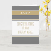 Félicitations carte de fin d'études de master (Fleur jaune)