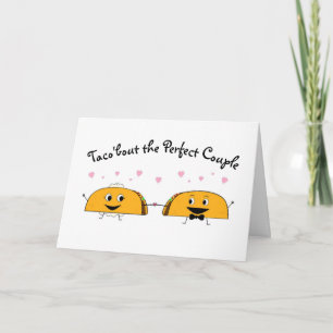 Félicitations Carte de Mariage Taco