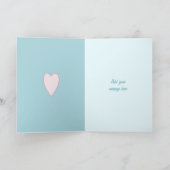 Félicitations carte de mariage turquoise (Intérieur)