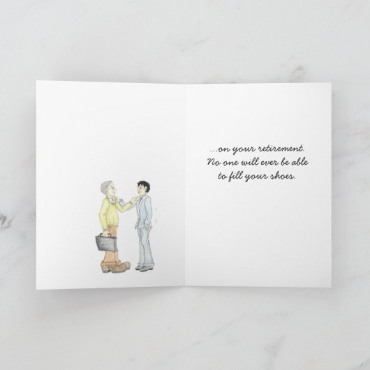 Félicitations Carte de retraite (Intérieur)