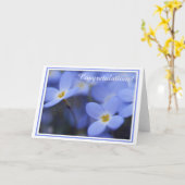 Félicitations - carte de voeux de Bluettes (Fleur jaune)