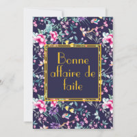Félicitations / carte de voeux de consolation