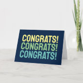 Félicitations ! Carte de voeux de félicitations mo (Devant)