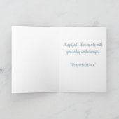 Félicitations Carte de voeux de première communion (Intérieur)