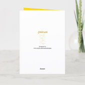 Félicitations Carte de Vœux de Remise de Diplôme A (Dos)