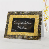 Félicitations Carte de voeux personnalisée (Fleur jaune)