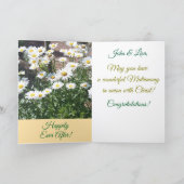 Félicitations, Carte de voeux pliée Mariage (Intérieur)