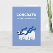 Félicitations Carte des ours polaires cool (Devant)