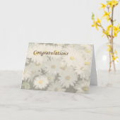 Félicitations - Carte Disses (Fleur jaune)