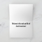 Félicitations carte d'orgue (Intérieur)