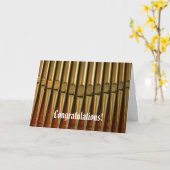 Félicitations carte d'orgue (Fleur jaune)