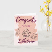 Félicitations Carte Esthétique Futur (Fleur jaune)