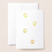 Félicitations Carte Foil Cat Adoption (Derrière avec enveloppe)