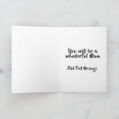 Félicitations Carte Maman Attenante (Intérieur)