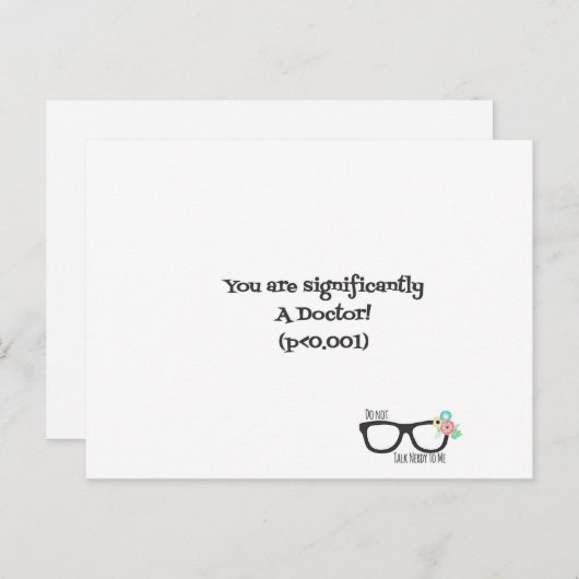 Félicitations, carte postale (Devant / Derrière)