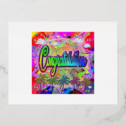 Félicitations Carte Postale ~ Express Vista (Recto)