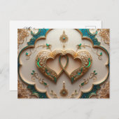 Félicitations Carte postale Mabrouk (Devant / Derrière)