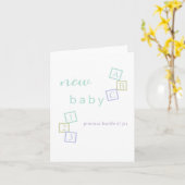 Félicitations Carte pour la Fête de Naissance de B (Fleur jaune)