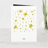 Félicitations Cartes de Diplômés Black & Gold Star (Dos)