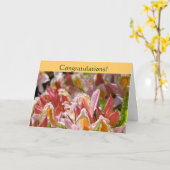 Félicitations! Cartes Mariage Fiançailles Bride (Fleur jaune)