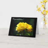 Félicitations ! Cartes Rose Jaune Fleur (Fleur jaune)