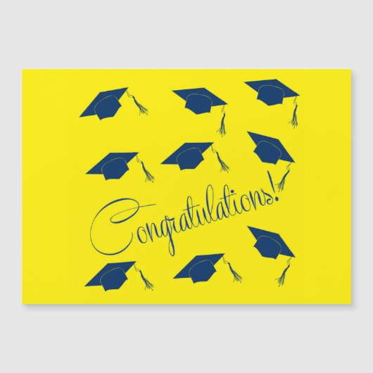 Félicitations casquette de graduation Mince carte  (Devant)